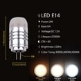 thumbnail image 1 of MINI luces LED G4 COB para coche, lámpara estroboscópica de alta eficiencia de luz, 1-10 uds, CC/CA, 12V, 2W, 3W, para cocina, estudio, inodoro, 1 of 4