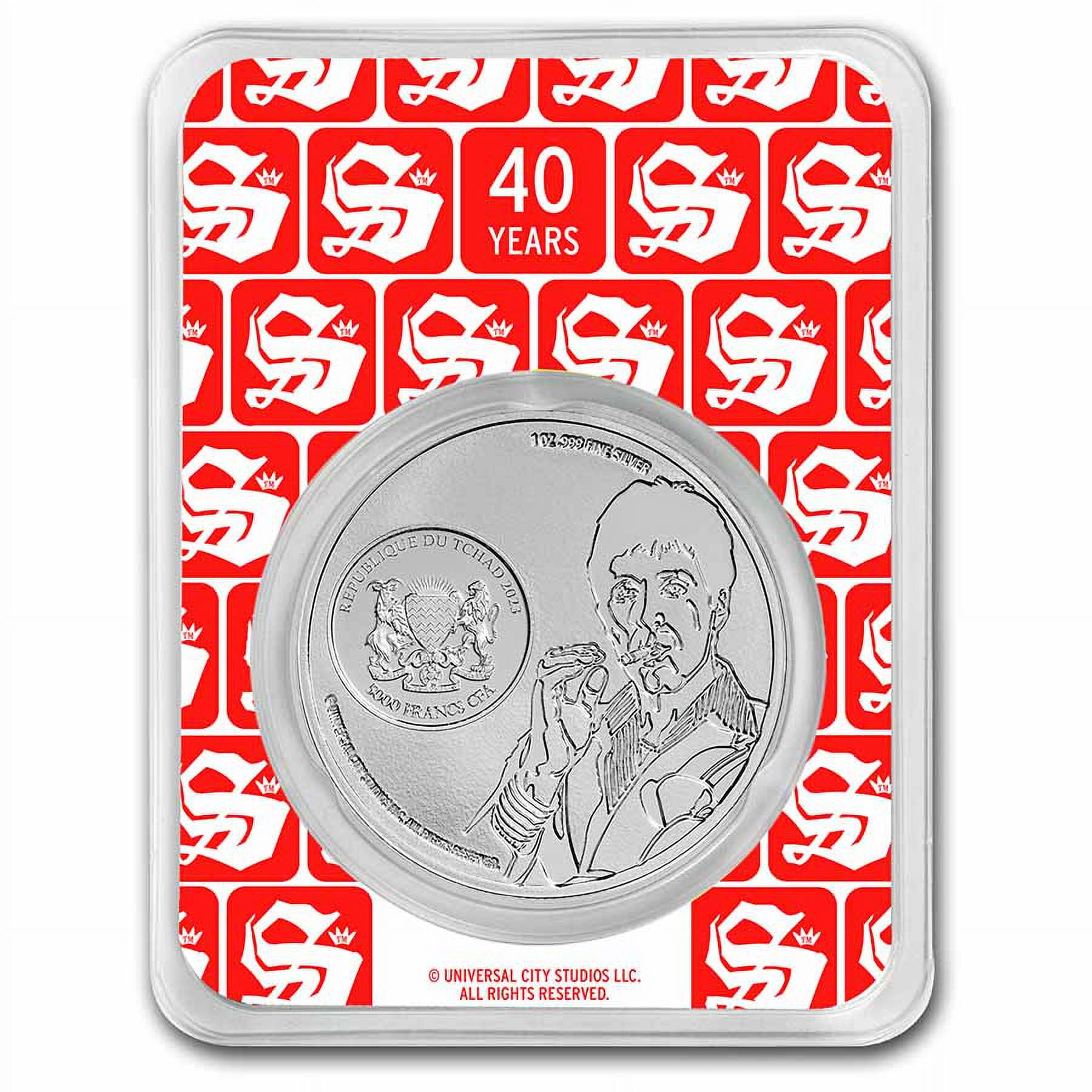 2023 Chad 1 oz Silver 5000 Francs Scarface 40th Anniversary