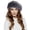 Grey, variant on Women's Faux Fur Headband, Thick Warm Ear Warmer with Spliced Design, Winter Head Wrap for Cold Weather, Soft Plush Headband for Daily Wear Black