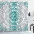 thumbnail image 1 of Ambesonne Mandala Shower Curtain, Boho Art Work, 69"Wx84"L, Grey Teal, 1 of 3