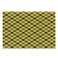 thumbnail image 1 of Yellow Brown Cutting Board, Continuous Classic Striped Style Diagonal Square Check, Decorative Tempered Glass Cutting and Serving Board, in 3 Sizes, by Ambesonne, 1 of 2