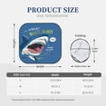 thumbnail image 3 of Honeii Great White Shark Print Foldable Car Sun Shade for Windshield, 2-Piece UV Protection Shade, Protects Car Interior, Ideal for Cars, Trucks, SUVs-Large, 3 of 6