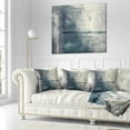 thumbnail image 3 of Designart Grey Abstract Pattern Oil Painting - Abstract Throw Pillow - 16x16, 3 of 5