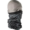 thumbnail image 2 of Zan Headgear Fleece Lined Motley Neck Tube Black Paisley, 2 of 2
