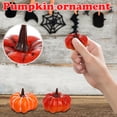 thumbnail image 3 of Halloween Fall Harvest Fake Small Pumpkin Crooked Shape Decoration for Window Display Desktop Ornament Green, 3 of 5