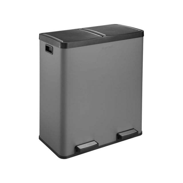 The Step N' Sort Large Capacity 70 L, 2 Compartment Trash and Recycling Bin