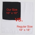 thumbnail image 2 of URBY 24pcs Reusable Small Cloth Napkins 10x10in Ideal for Parties and Wedding, Black, 2 of 4