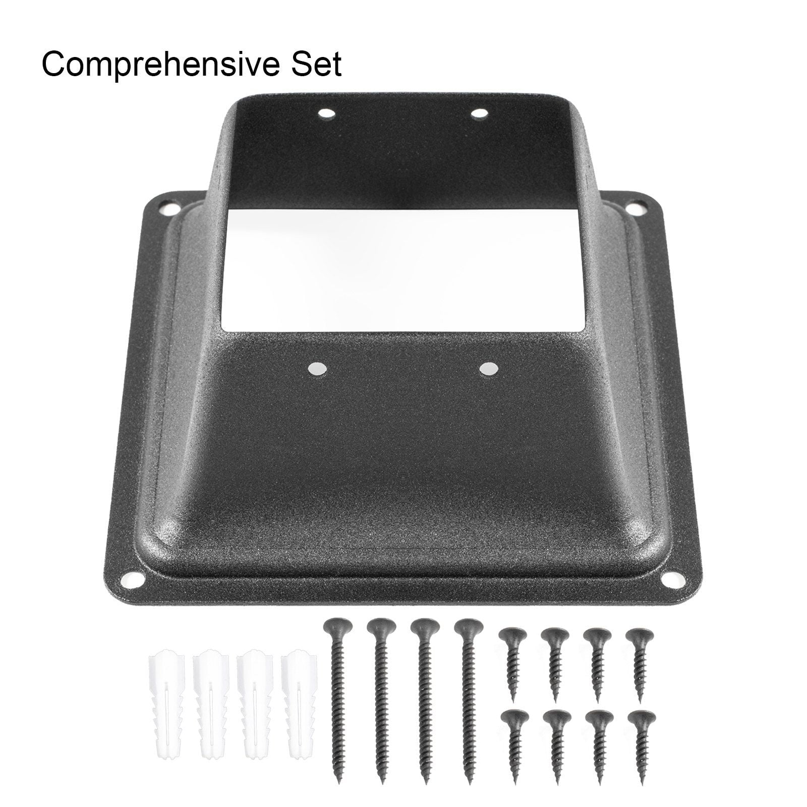 Deck Post Base 5-Pack 6.02x3.62x2.64 Inch Powder Coated Steel for 4x4 Post Railing Pergola