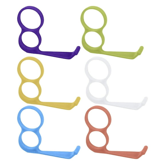 Finger Phone Holder, Randomly Color Plastic 2 Holes Little Finger and Ring Finger Grip Strap Holder for Hand