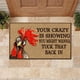thumbnail image 1 of pstuiky Tapete para puerta con diseño de gallina, tapete grueso antideslizante de estilo inglés, tapete antideslizante para entrada, tapete absorbente para baño y cocina, 1 of 7