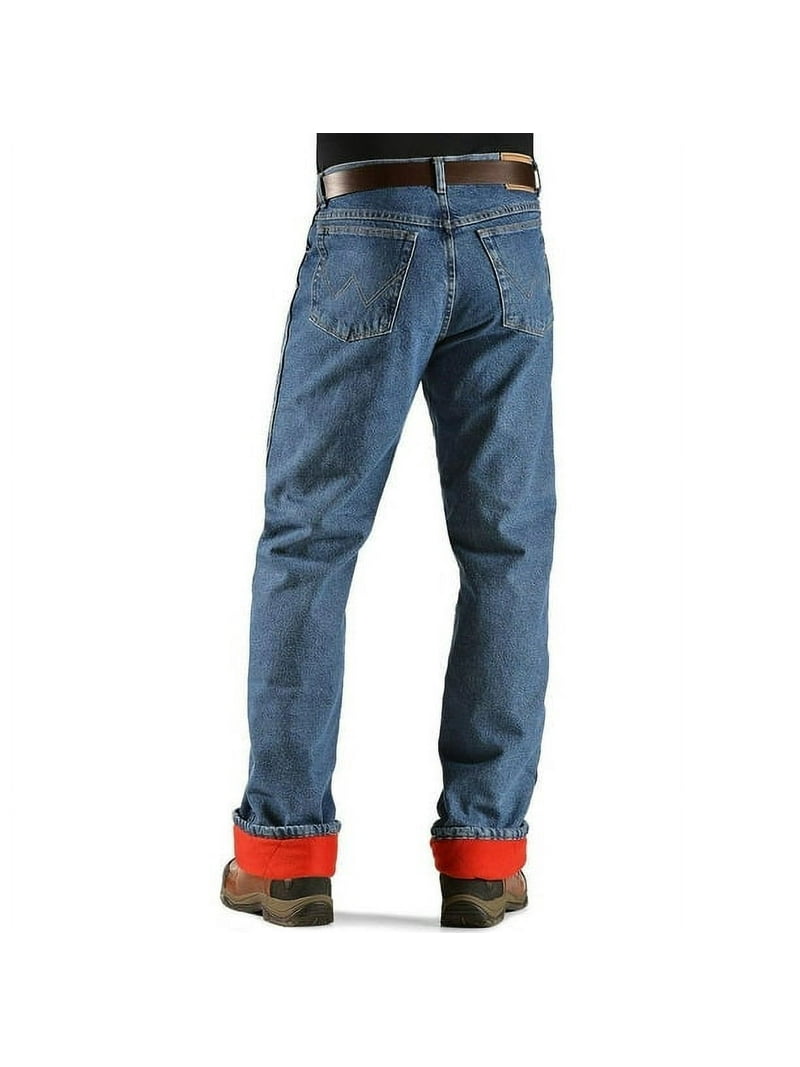 Wrangler Men's Workwear Jeans, Rugged Wear, Relaxed Fit, Flannel