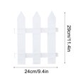 thumbnail image 2 of YHAICO Yard Fence 5" Andunder Height Decorative Artificial Fence Home Fence Plastic Fence PVC Fence Garden Rural Courtyard Outdoor Vegetable Garden Fence, 2 of 4