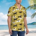 thumbnail image 3 of Balery Horsemen In Horseraces Camisas hawaianas de manga corta para hombre, camisas playeras de corte holgado, camisas de vacaciones con botones,Medium, 3 of 7