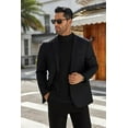 thumbnail image 4 of Oudiya Men's Mock Long Sleeve Turtleneck Lightweight Undershirt Thermal Sweater Tops, S-3XL, 4 of 6