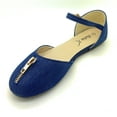 thumbnail image 4 of Victoria K. Women's Denim Zipper Flat, 4 of 5