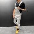 thumbnail image 5 of snowsong Overalls For Men Denim Overalls For Men Mens Pocket Jeans Overall Jumpsuit Streetwear Overall Suspender Pants Mens Pants White XL, 5 of 9