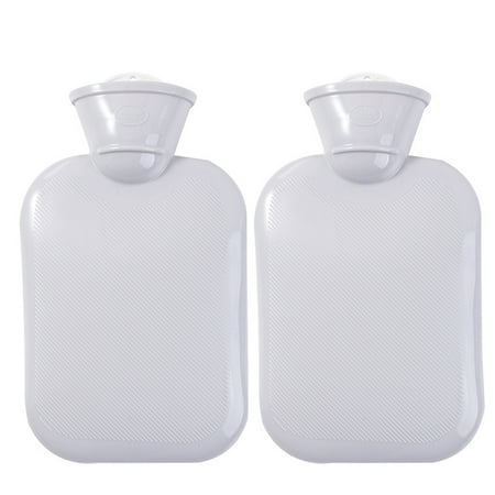 

2pcs PVC Hot Water Bottle Large Capacity Warming Hand Winter Warm Home Office