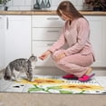 thumbnail image 4 of Kitchen Rugs and Mats Non Skid Washable White Wood Text Sunflower Flowers Kitchen Mat and Rug Set,Floor Cushion Waterproof Rug,Rubber Backed Area Rugs for Kitchen Laundry, 4 of 7