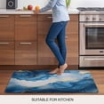 thumbnail image 5 of Blue Marble Door Mat&nbsp;Indoor Outdoor Entrance, Non Slip Small Rug for Kitchen Bathroom Entryway Rug, Modern Abstract Ink Painting Washable Doormat Floor Mat for Office Home Decor 18x30 Inch, 5 of 8