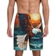 thumbnail image 1 of Fotbe Textured Bald Eagle Pantalones Cortos de Pijama para Hombre, Ropa de Dormir, Pantalones de Pijama Cortos para Hombre-X-Large, 1 of 6