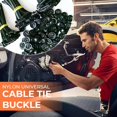 thumbnail image 2 of HeeHom Nylon Universal Cable Tie Buckle - Heavy Duty Self-Locking UV Resistant Zip Ties for Car Repair, Automotive Clips & Cable Management, 2 of 7