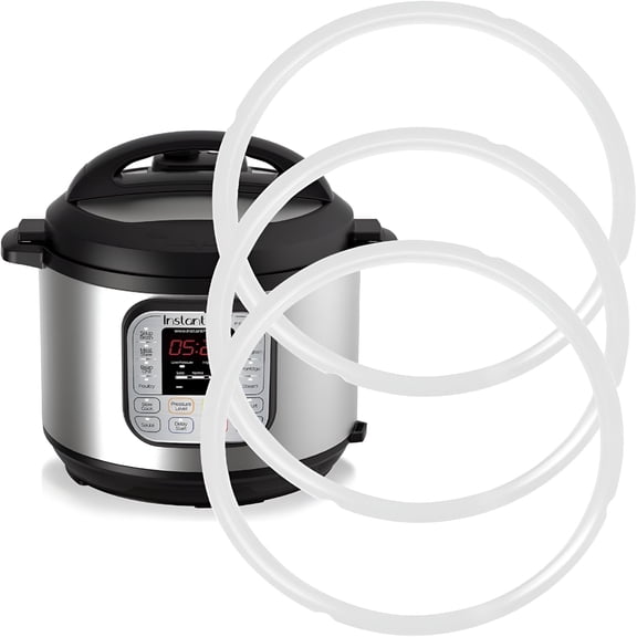 HIBIBUD 3 Pack Silicone Sealing Rings for 3 Qt Pressure Cookers,Replacement Seal Gasket for 3 Qt,Food-Grade Silicone Sealing Rings