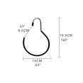thumbnail image 4 of Soporte De Anillo De Cinturón De Metal Soporte De Bufanda De Almacenamiento Colgador De Armario Para Cinturón De Corbata De Bufanda 5 Uds Serendint HA037135-00, 4 of 6
