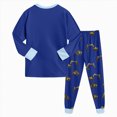 thumbnail image 6 of TOWED22 Clothes for Toddler Boys 2 Piece Long Sleeve Graphic Crewneck Tee Jogger Pants Soft Fall Winter Outfits Set(Blue,7-8 Y), 6 of 7
