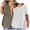 White D, variant on 2pc Womens Plus Size T-Shirts Cotton Short Sleeve T Shirts Women Loose Summer Shirts Comfy Solid Color Tshirts (Gray 3XL)
