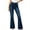 Dark Blue, variant on FGVCTG Womens Pull on Jeans,High Waisted Bell Bottom Skinny Flared Denim Pants ,Wide Leg Bootcut Pant with Pockets Black M