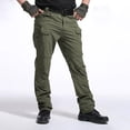 thumbnail image 2 of Men 6 Pocket Cargo Pants Light Regular Stretch Fit UPF50+ Outdoor Daily Pants S-XXL（  1 piece）, 2 of 10