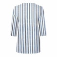 thumbnail image 4 of Women's 3/4 Sleeve Tops Plus Size Zipper Printed Loose Comfortable Spring Summer Top, 4 of 4