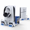 thumbnail image 5 of u3d IPEGA PG-P5S023 For PS5 Slim PS5 Game Disc Headset Storage Charging n1N Dock, 5 of 5