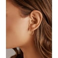thumbnail image 2 of 14K Gold Lightweight Infinity Sleeper Hoops | Thin Endless Infinity Huggie Hoop Earrings for Women | 14K Solid Gold & 14K Gold Plated Earrings - View Video for Easy Wearing Guide, 2 of 2