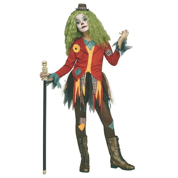 Fun World Girls' Rowdy Clown Costume  - Size 8-10