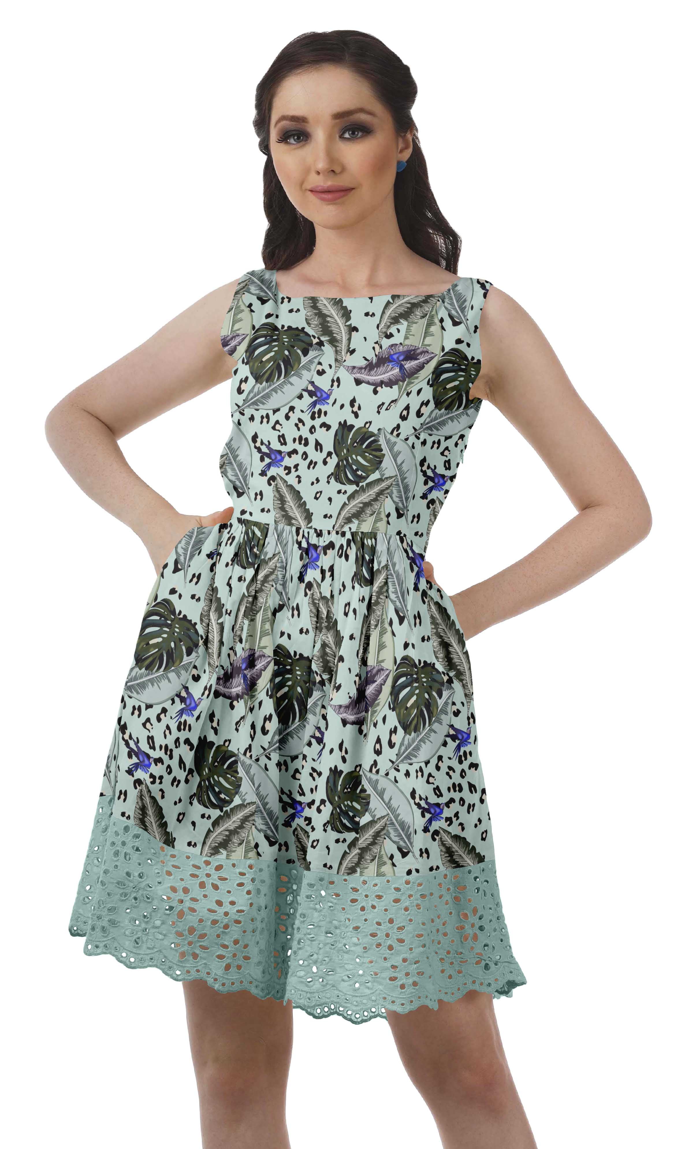1270~Sleeveless Pouf Dress With Heart Neckline main image 0