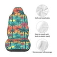 thumbnail image 5 of Balery Hawaii Palms Pattern Car Seat Cover - Soft & Breathable Front Premium Covers with Non-Slip Protector Fits Most Automotive, Vans, SUVs, Trucks - 1 Unit, 5 of 5