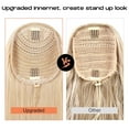 thumbnail image 4 of Versatile Drawstring Ponytail Extension, 26" Long Wavy Multi Layered Clip in Ponytail Hair Extensions Stand Up High Fake Pony Tail Soft Natural Synthetic Hairpiece, 4 of 10