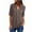 Coffee, variant on TAGOLD Women Summer Tops,Womens Tops Under 10,Women's Summer Long Sleeve Shirts Zip Casual Tunic V-Neck Rollable Blouse Tops