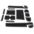 thumbnail image 3 of Juego de 12 alfombrillas para consola delantera, repuesto flexible en blanco y negro para Suzuki Swift 2018-2020 Jadeshay A, 3 of 8