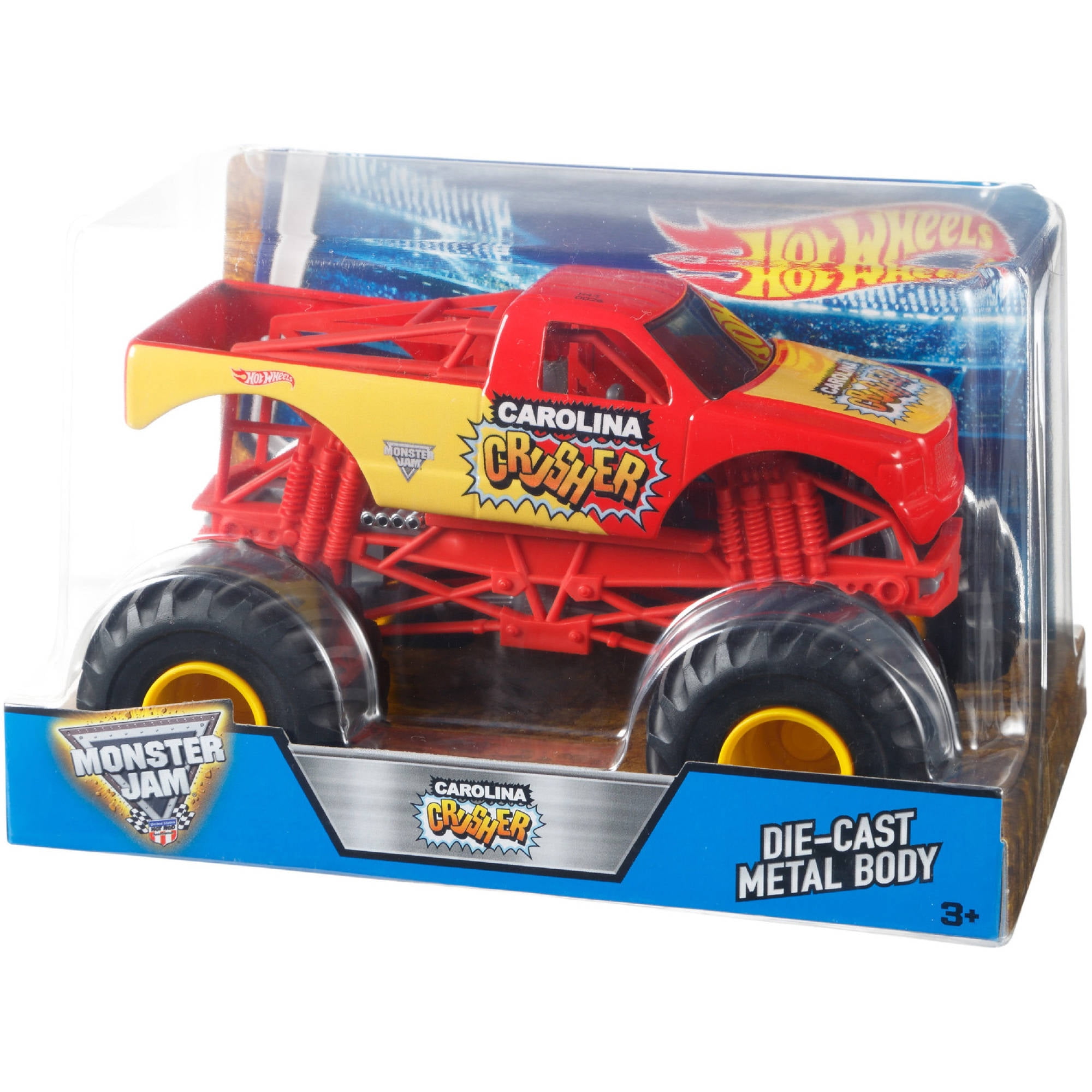 Monster Jam 1:24 Carolina Crusher Die-Cast Truck for Tough