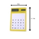 thumbnail image 5 of Calculadora solar con pantalla táctil transparente y diseño LCD, ideal para la escuela y la oficina (amarilla), 5 of 7