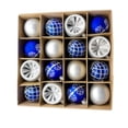 thumbnail image 2 of Pompotops 16PCS Christmas Tree Ornament Pendant Party Supplies Tree Hanging Plastic Ball Clearance, 2 of 2