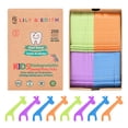 thumbnail image 1 of Palillos de hilo dental LILY & EDITH Kids biodegradables, 200 unidades, 1 of 8