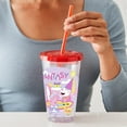 thumbnail image 3 of CafePress - Peppa Pig: Fantasy And Fun! - 16 Ounce Classic Clear Insulated Double Wall Tumbler Cup with Lid Straw , Reusable, 3 of 5
