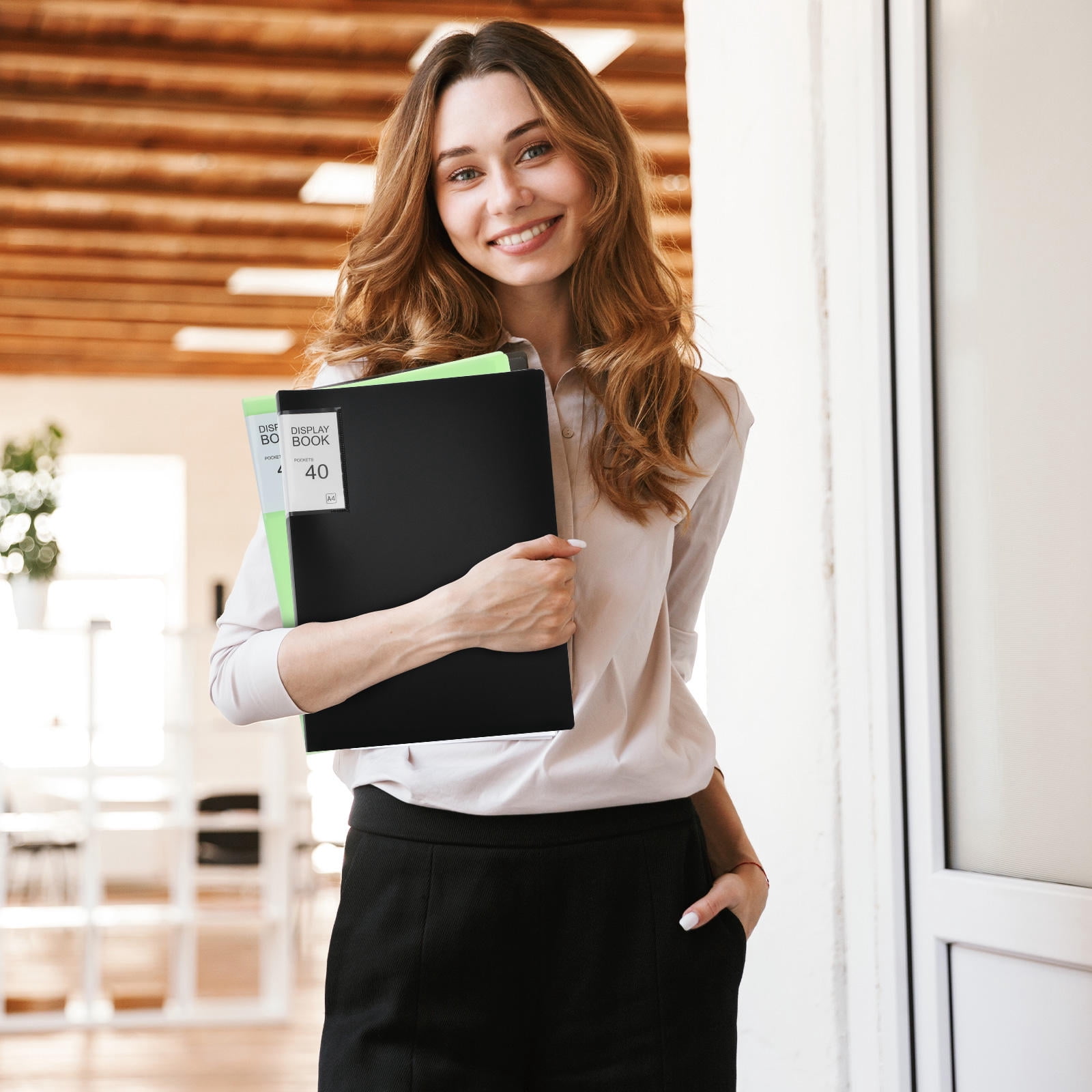 COMPUKAS 5Pcs Presentation Folder with Pocket for Sleek Design in Office Supplies and School Supplies
