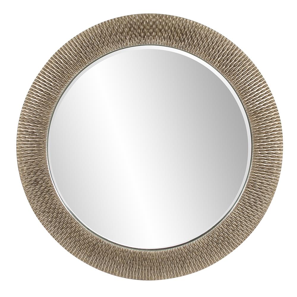 Tyler Dillon Bergman Champagne Gold Large Round Mirror - 54"