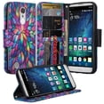 thumbnail image 1 of LG LV3/Aristo MS210/K8 (2017)/LG Rebel 3/Rebel 2/Fortune/Risio 2 Case, SOGA [Pocketbook Series] PU Leather Magnetic Flip Design Wallet Case - Rainbow, 1 of 4