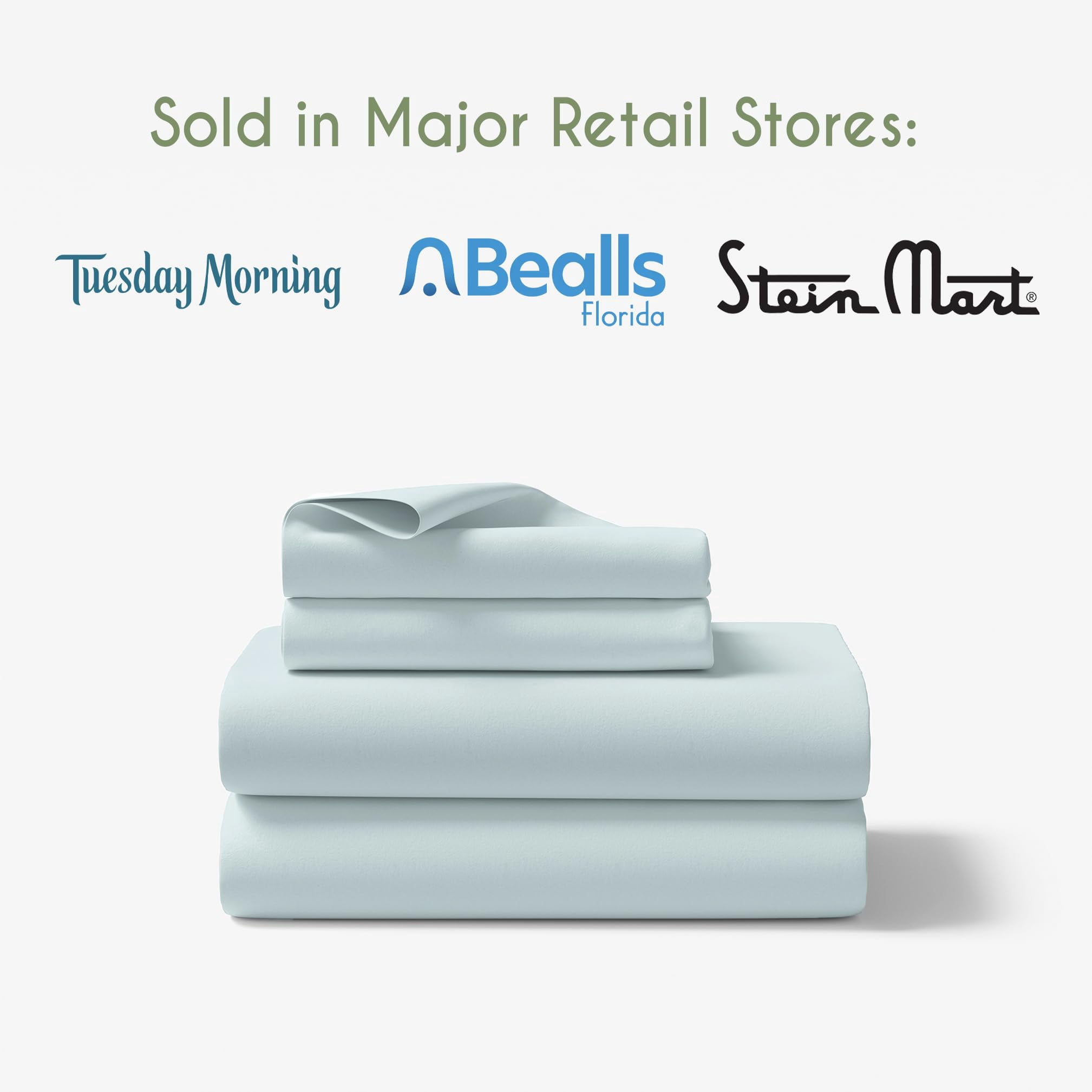 Bamboo Fiber Sheet Set Queen, Rayon from Bamboo Luxury Bedding, 3° Cooler Than Cotton, Silky Smooth & Durable, Deep Pocket Fitted, Sea Glass