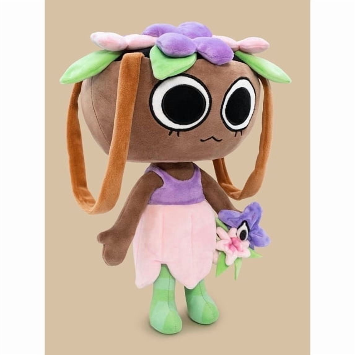 Bassie Deluxe 14 Inch Plush Stuffed Animal, Posable Arms and Legs with Magnetic Hands, Soft Character Plush Toy, Collectible Plush for Display and Gift